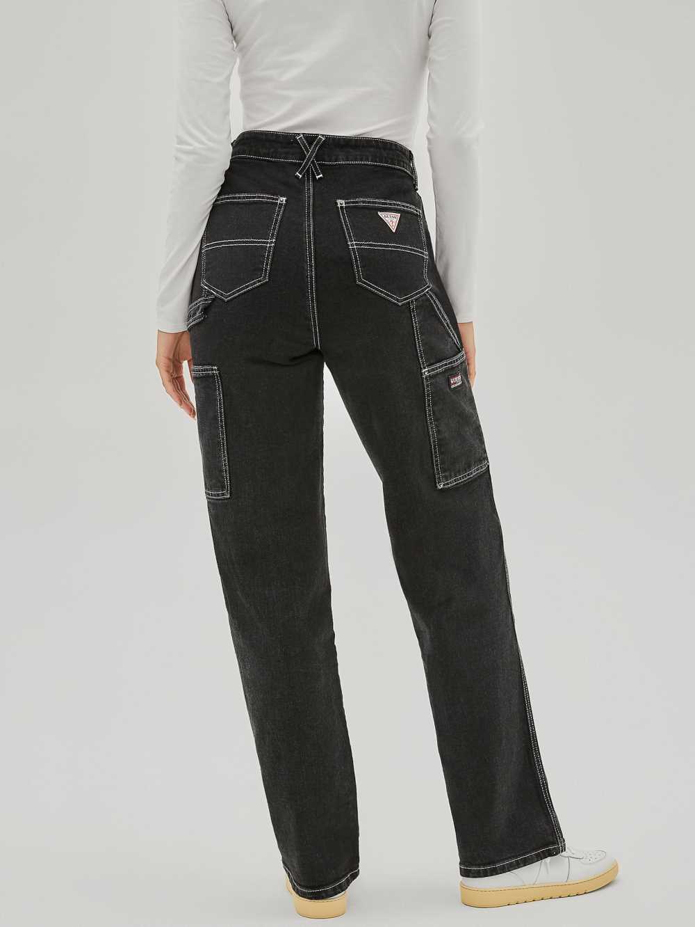 Black Wash Women's Guess Originals Carpenter Jeans Australia Sale | 823KYCDIR