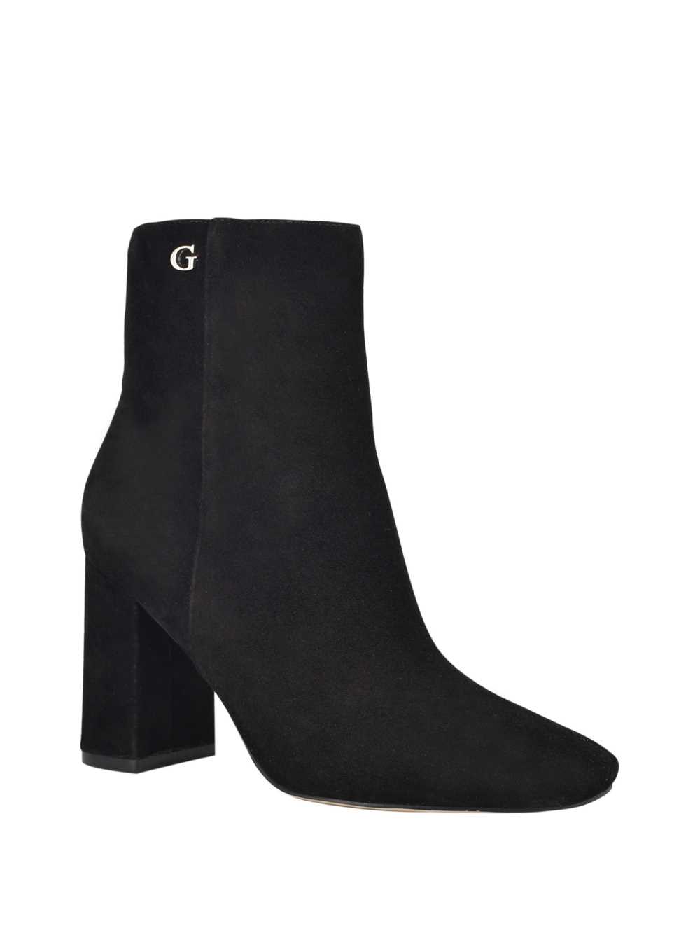 Black Women\'s Guess Adelia Faux-Suede Ankle Booties Australia Sale | 208RTMLGB