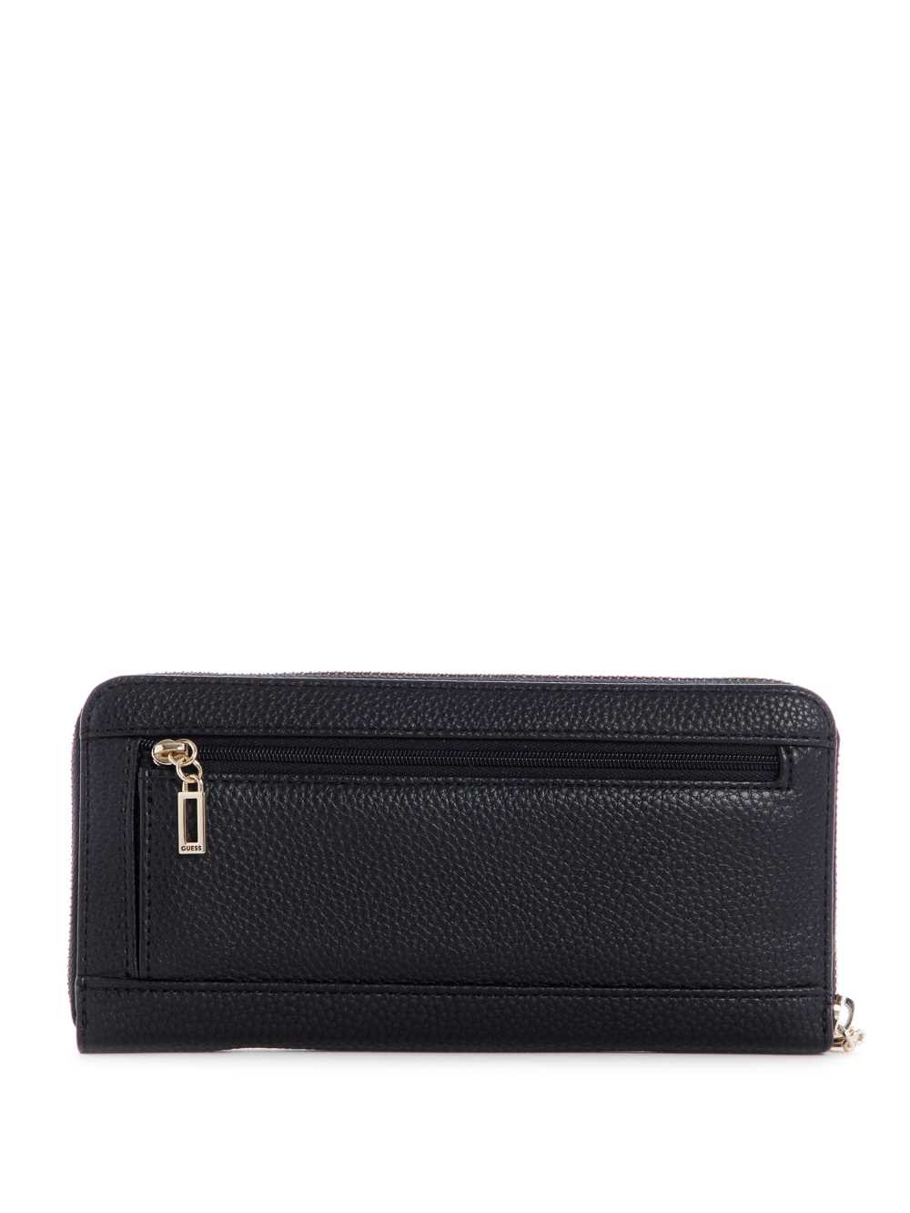 Black Women's Guess Albury Large Zip-Around Wallets Australia Sale | 716SJYZTM