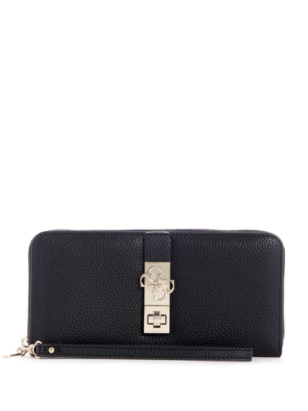 Black Women\'s Guess Albury Large Zip-Around Wallets Australia Sale | 716SJYZTM