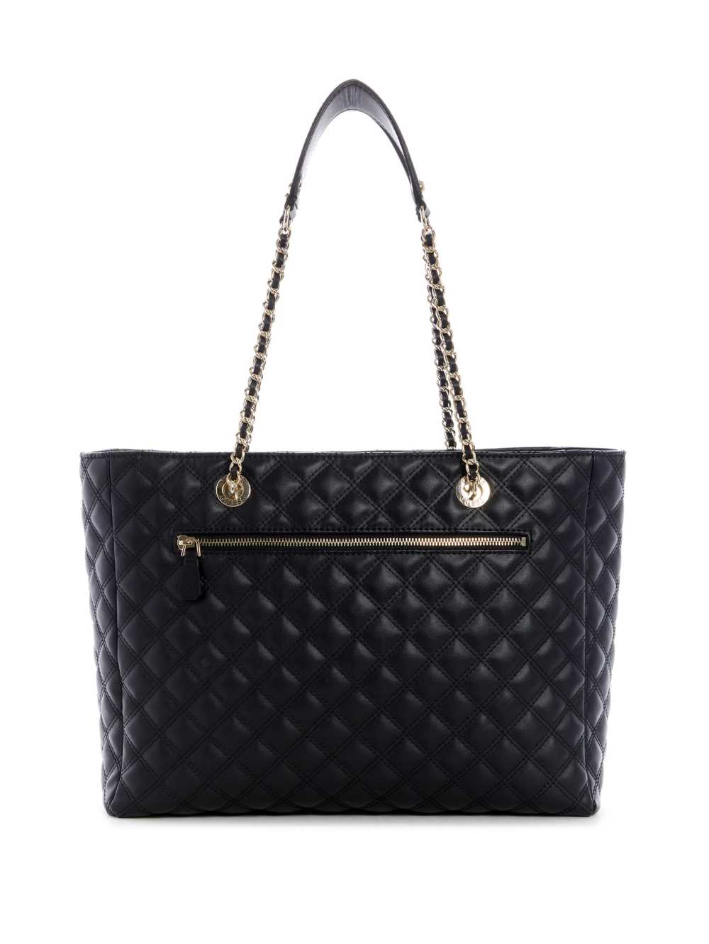 Black Women's Guess Cessily Quilted Tote Bags Australia Sale | 453FVDWLE