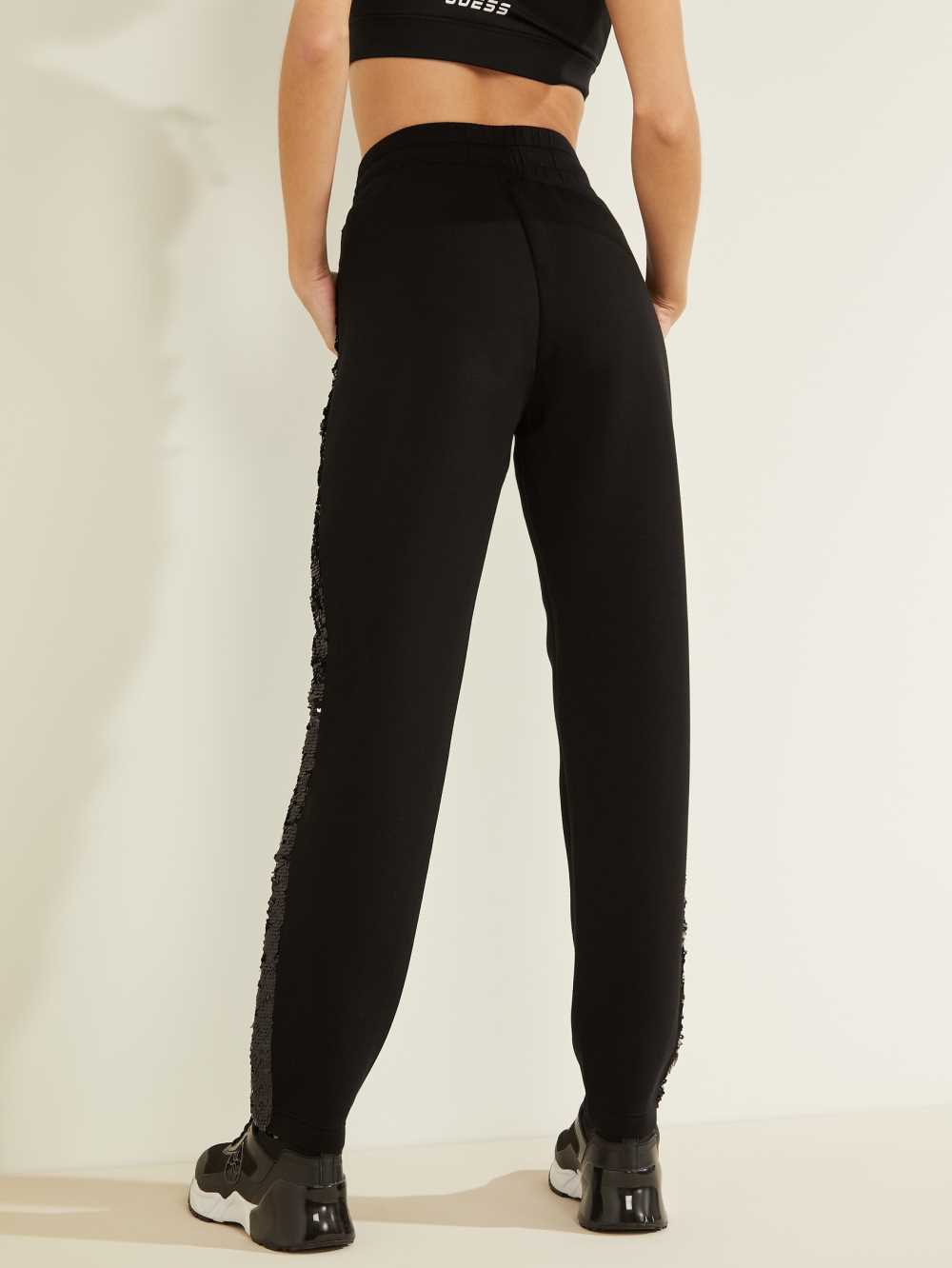 Black Women's Guess Dalida Sweatpants Australia Sale | 236VXFZHE