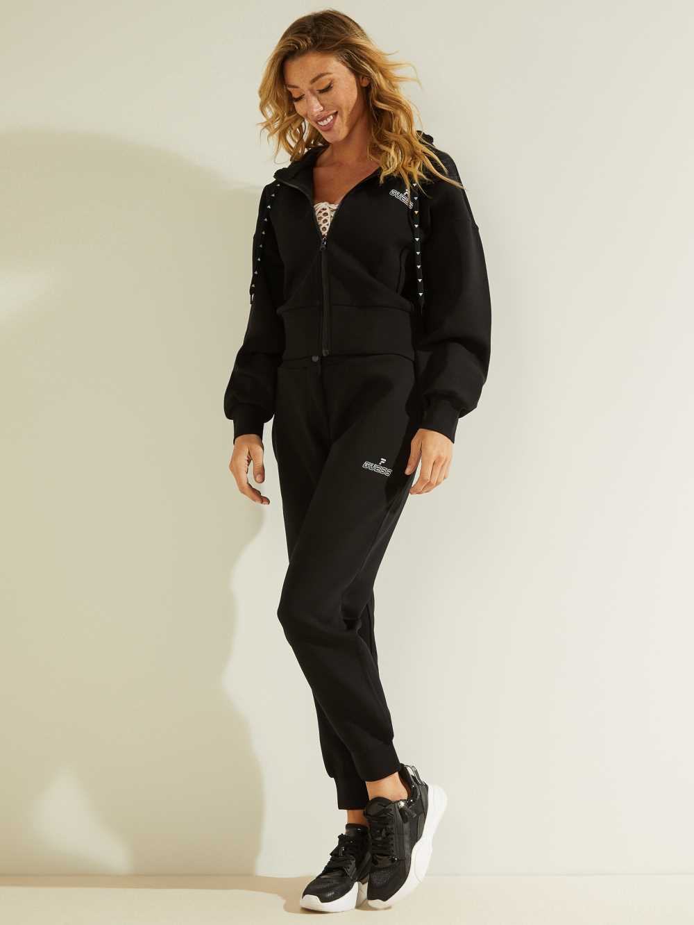 Black Women's Guess Eco Caren Joggers Australia Sale | 098ITCERB