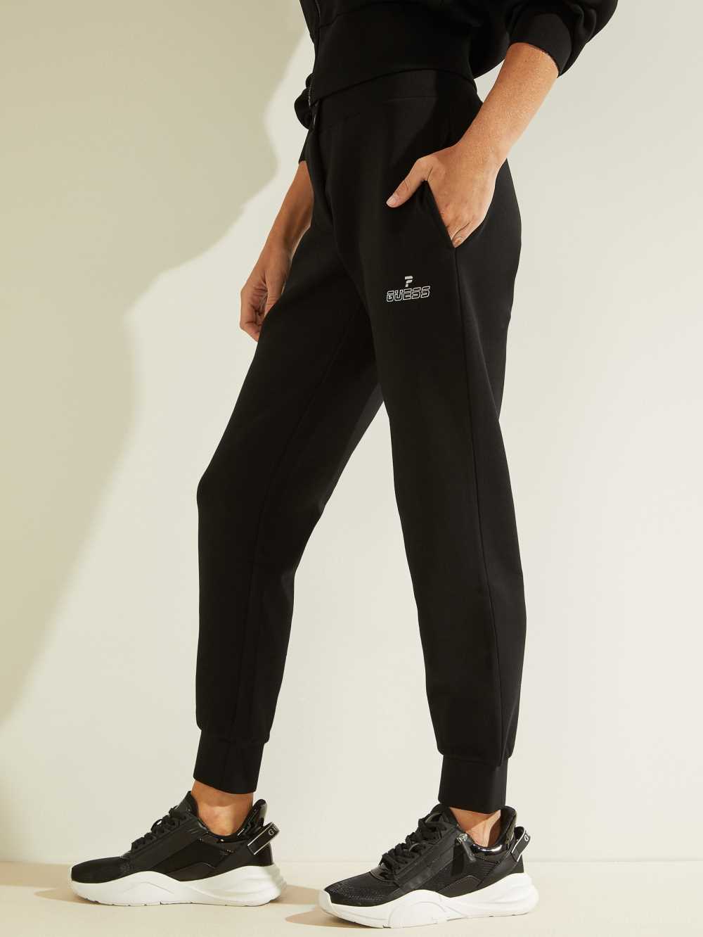 Black Women's Guess Eco Caren Joggers Australia Sale | 098ITCERB