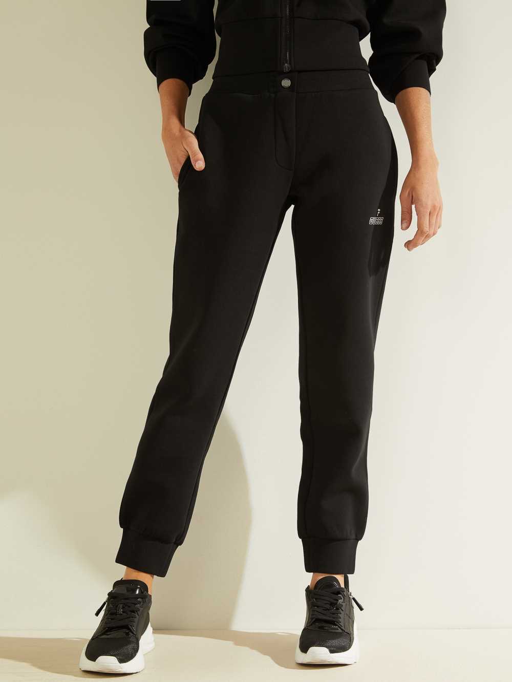 Black Women\'s Guess Eco Caren Joggers Australia Sale | 098ITCERB