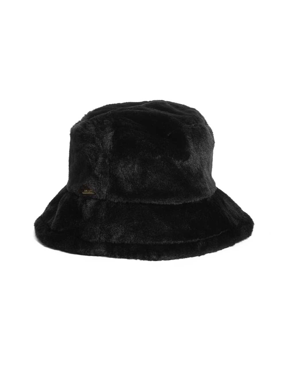 Black Women's Guess Faux-Fur Bucket Hats Australia Sale | 579XOKPGW