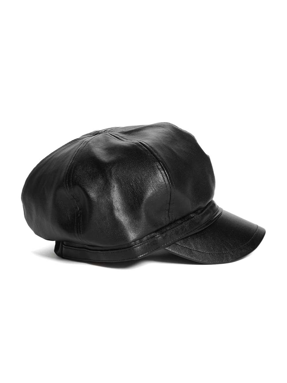 Black Women's Guess Faux-Leather Cabbie Hats Australia Sale | 459UWXLAT