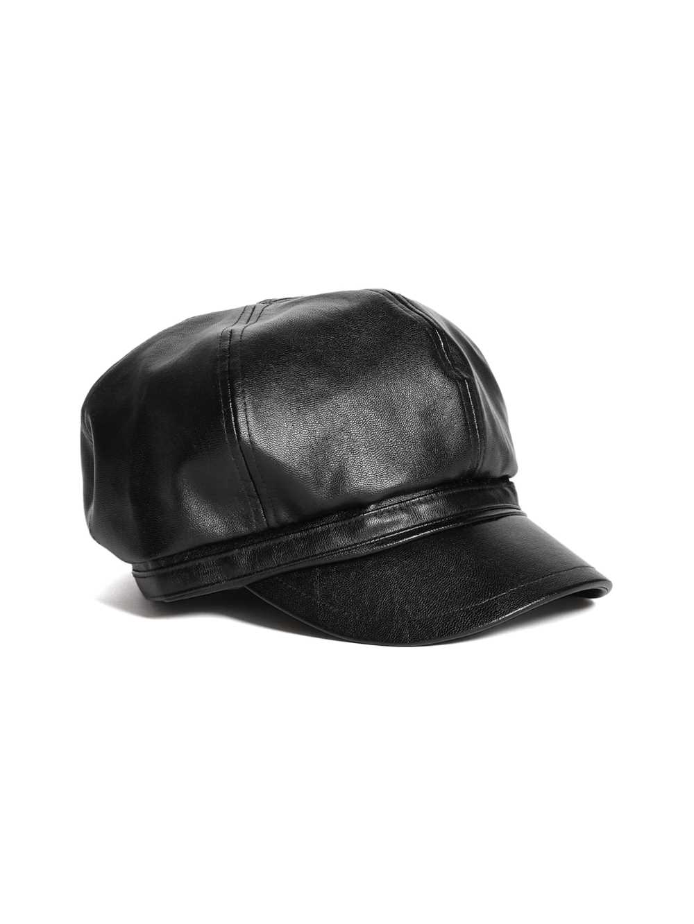 Black Women\'s Guess Faux-Leather Cabbie Hats Australia Sale | 459UWXLAT