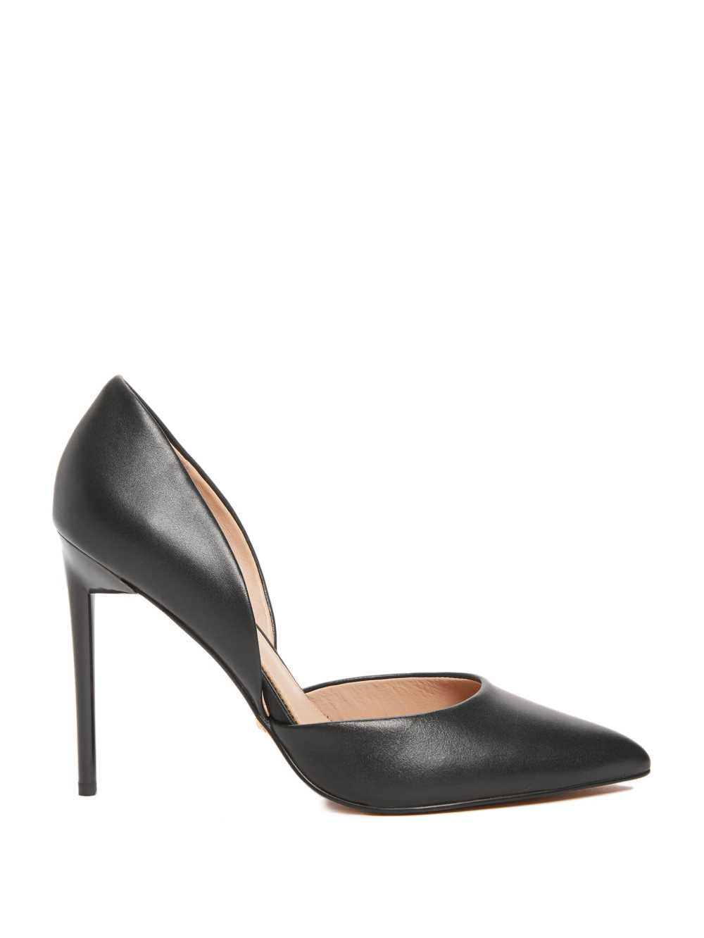 Black Women's Guess Heartbreaker Leather d'Orsay Pump Pumps Australia Sale | 795TFOZRI