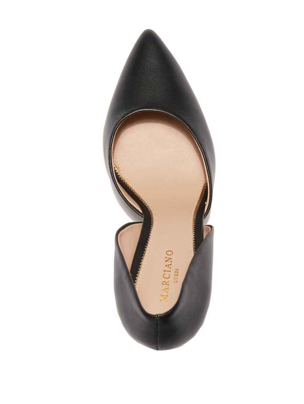 Black Women's Guess Heartbreaker Leather d'Orsay Pump Pumps Australia Sale | 795TFOZRI