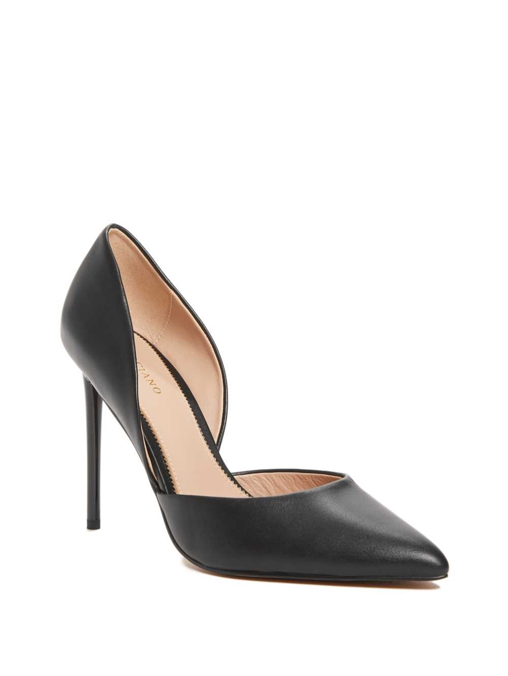 Black Women\'s Guess Heartbreaker Leather d\'Orsay Pump Pumps Australia Sale | 795TFOZRI