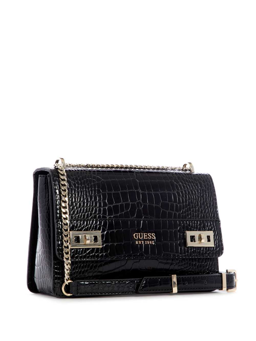 Black Women's Guess Katey Convertible Crossbody Bags Australia Sale | 837QYHVIK