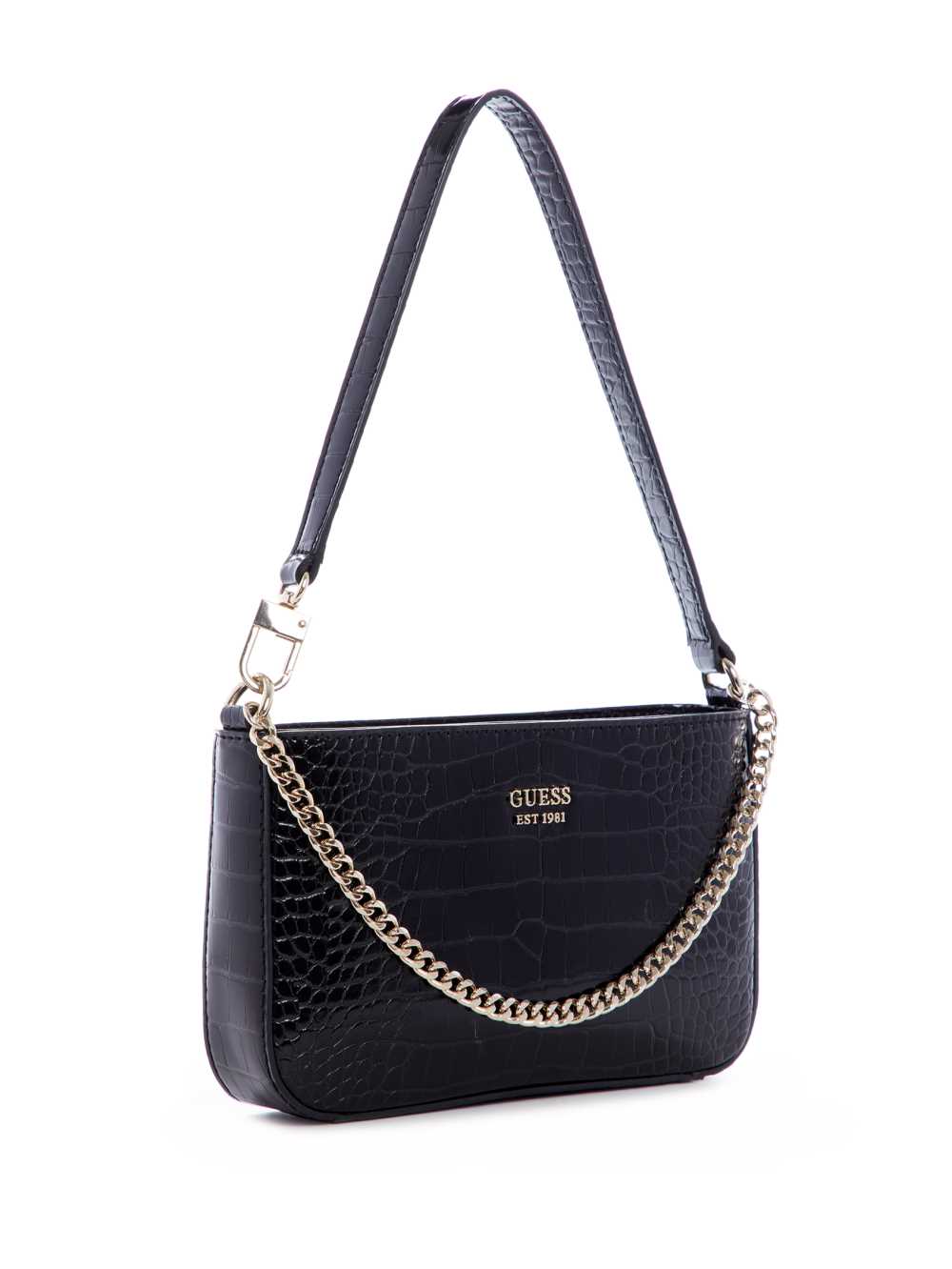 Black Women's Guess Katey Mini Shoulder Bags Australia Sale | 168MNQHJK