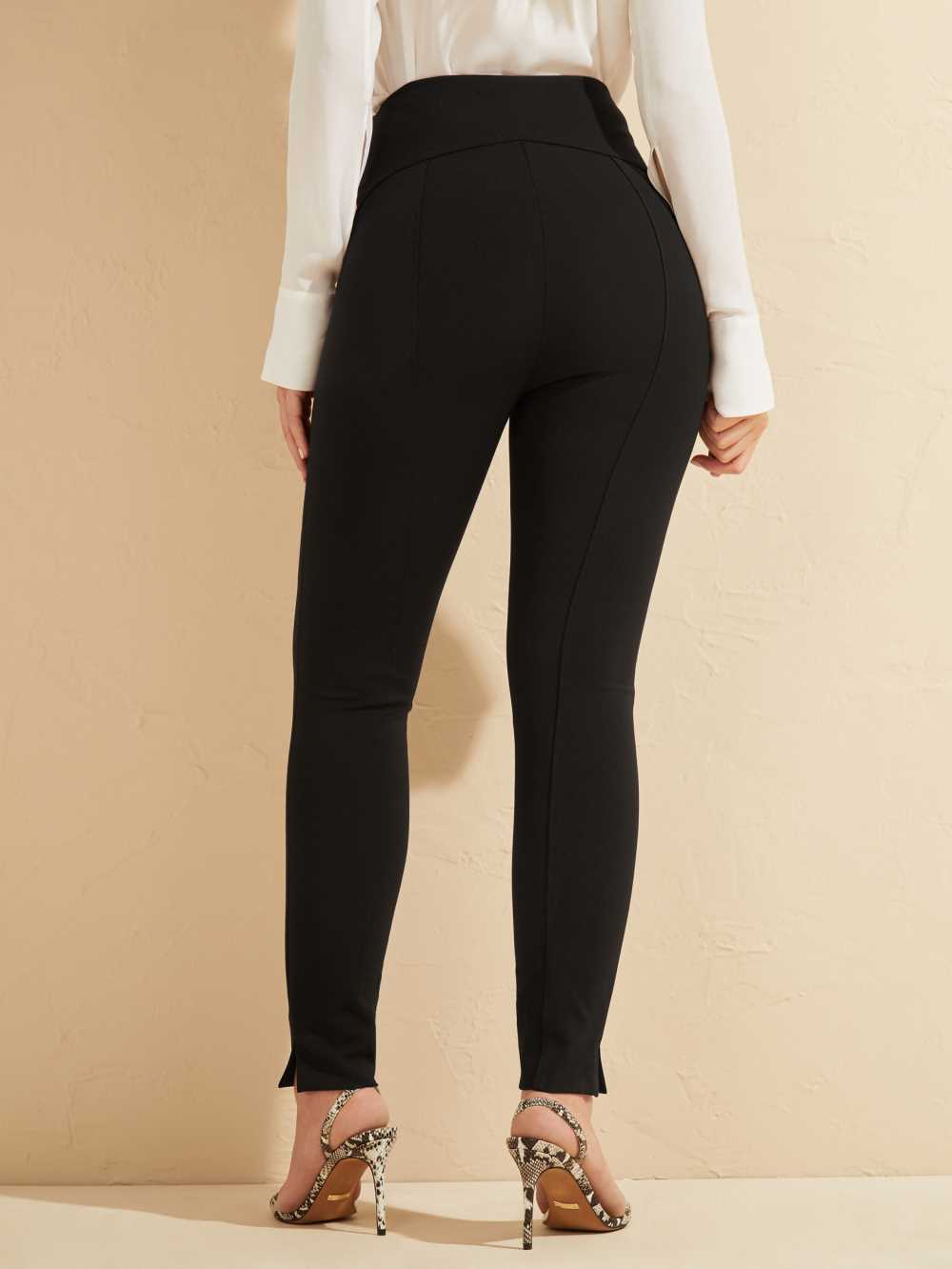 Black Women's Guess Moxie High-Rise Skinny Pants Australia Sale | 439YVXFBK