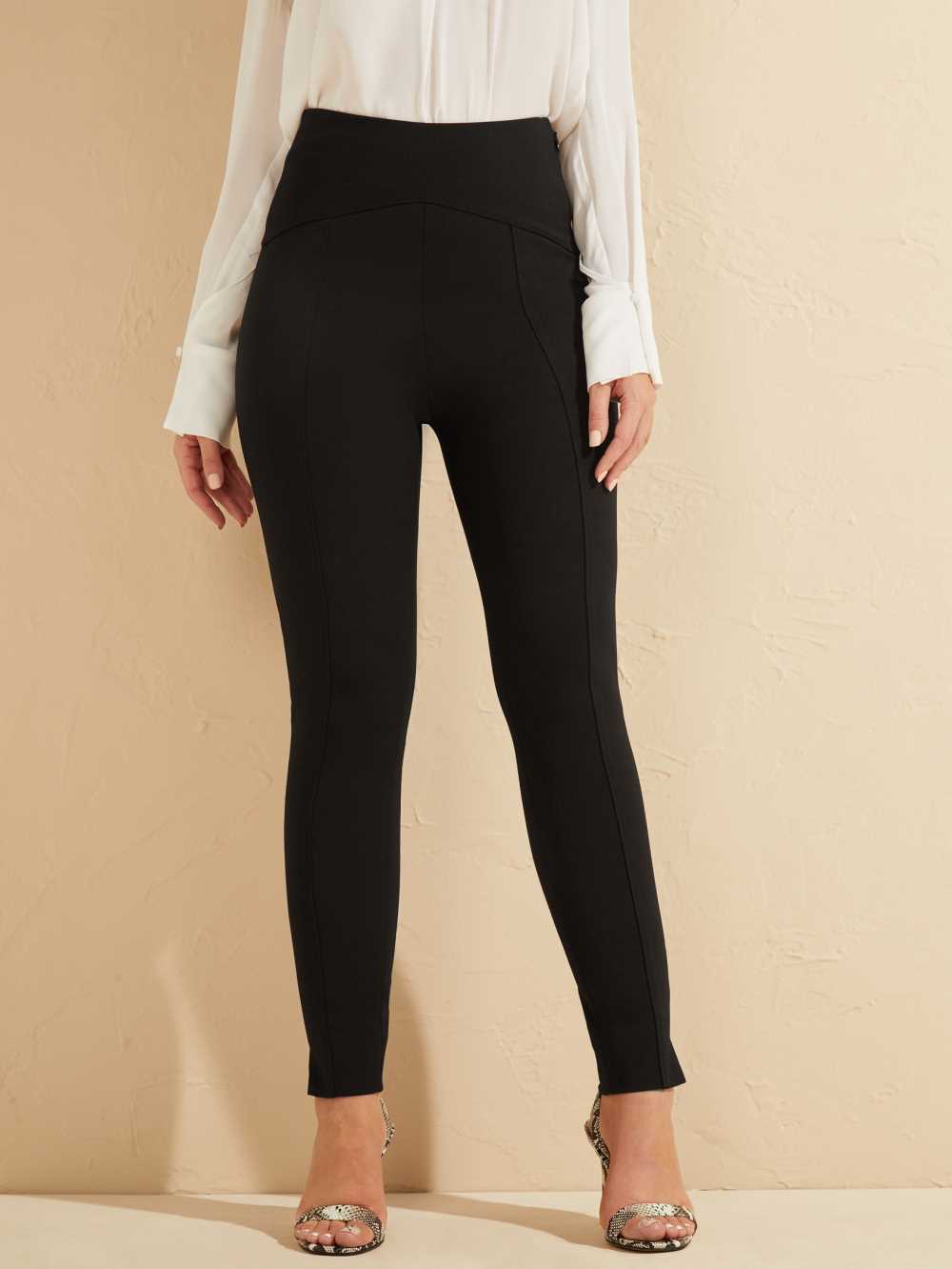 Black Women\'s Guess Moxie High-Rise Skinny Pants Australia Sale | 439YVXFBK