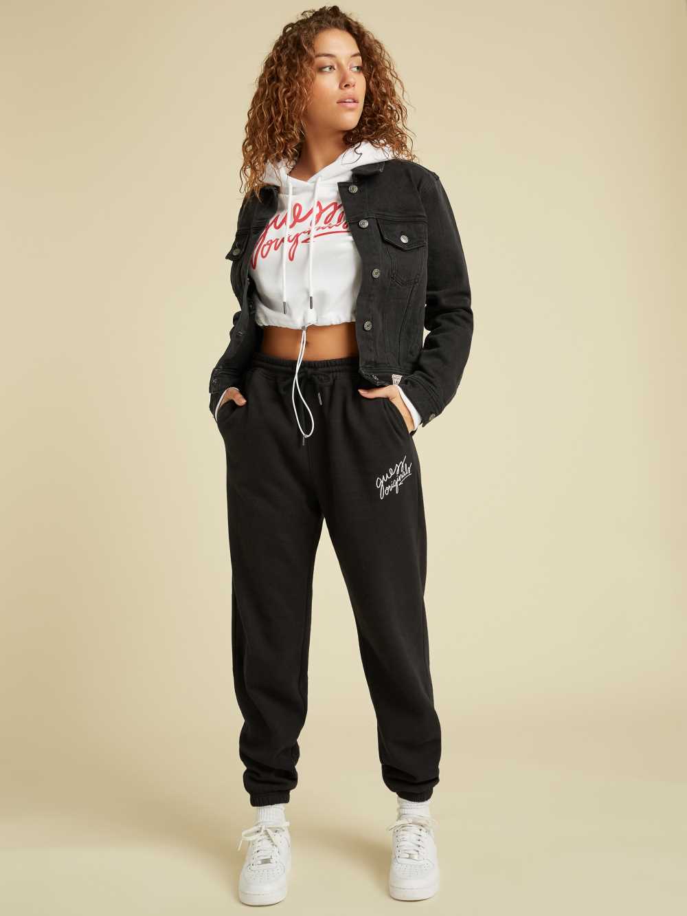 Black Women's Guess Originals Sweatpants Australia Sale | 620BSYOEI