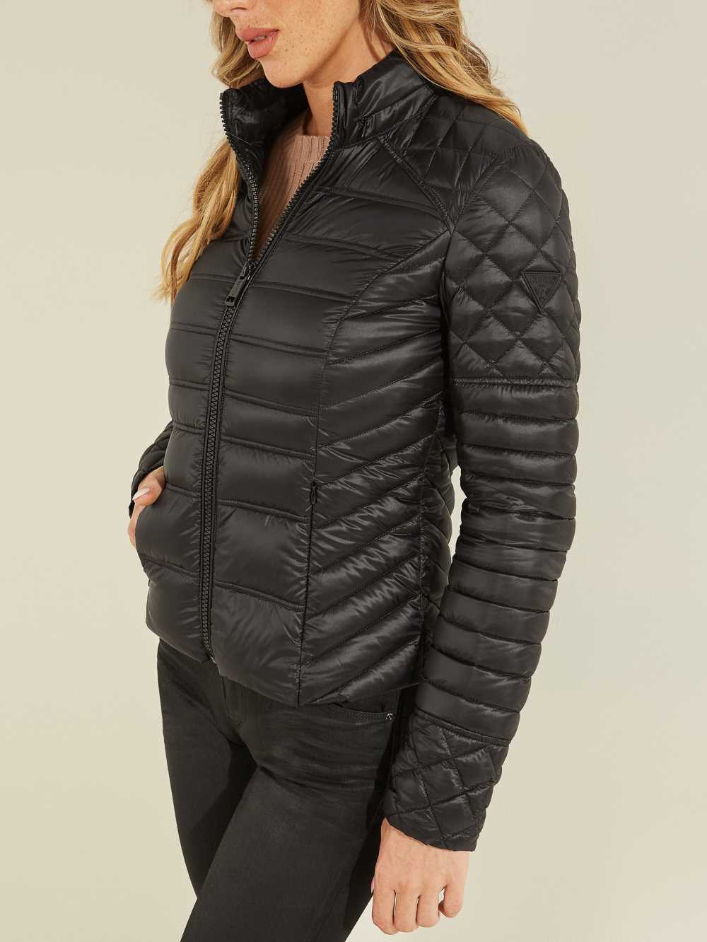 Black Women's Guess Orsola Packable Down Jackets Australia Sale | 356TUHDOC