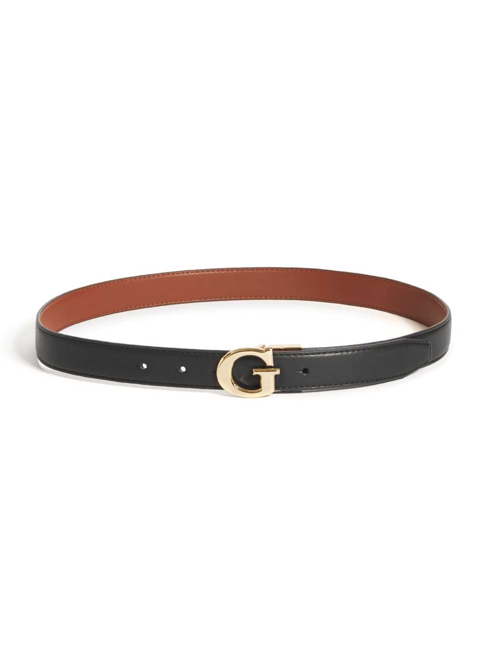 Black Women's Guess Reversible Logo Belts Australia Sale | 560HNVZIU