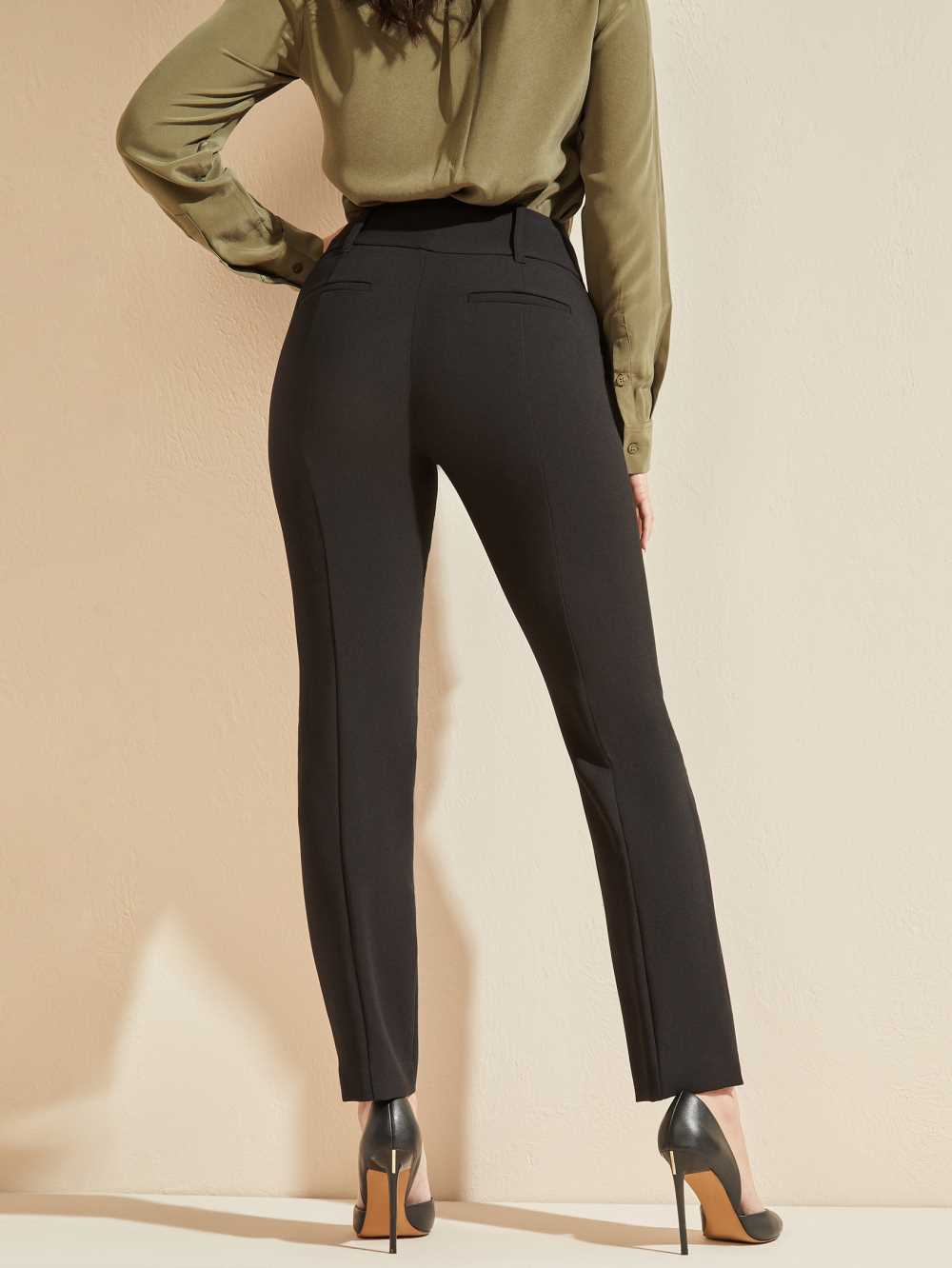 Black Women's Guess Shelly Pants Australia Sale | 934LCZUPK