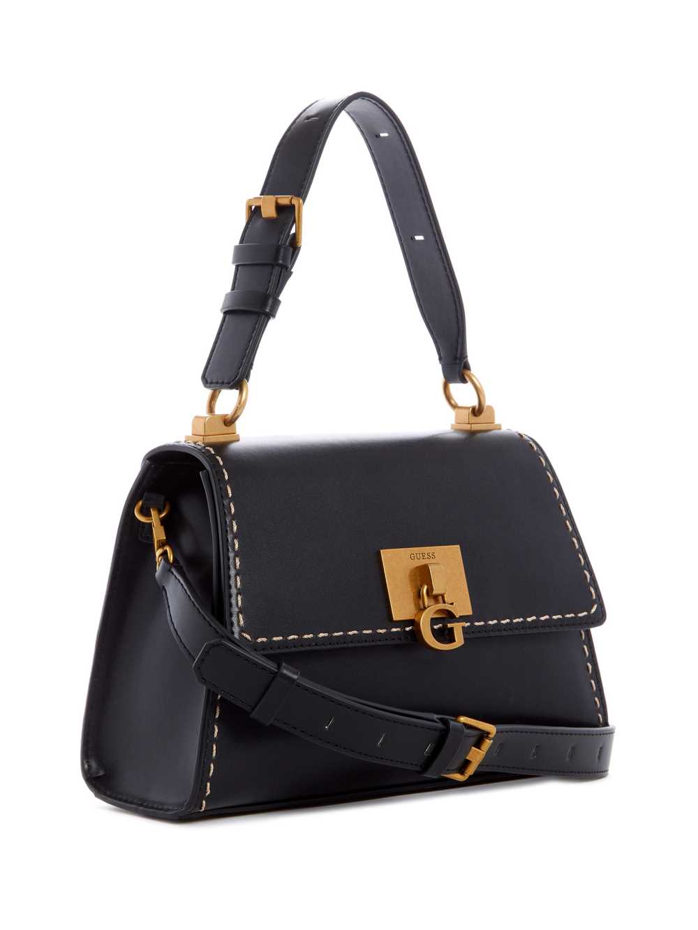 Black Women's Guess Stephi Top-Handle Bag Shoulder Bags Australia Sale | 417TYEFRH