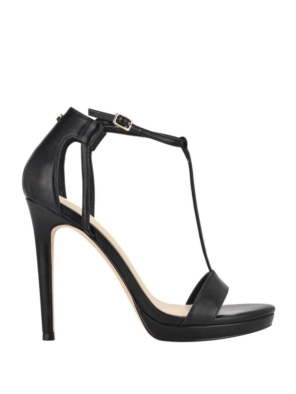 Black Women's Guess Tecru T-Strap Stilettos Heels Sandals Australia Sale | 470JOCTZI