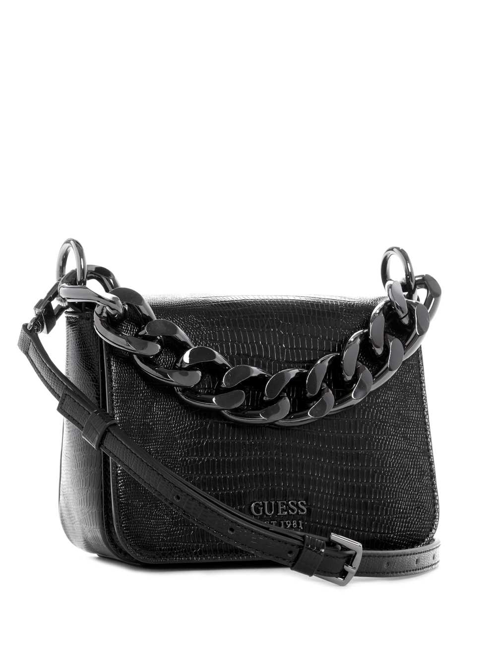 Black Women's Guess Tullia Mini Crossbody Bags Australia Sale | 850OMJDGQ