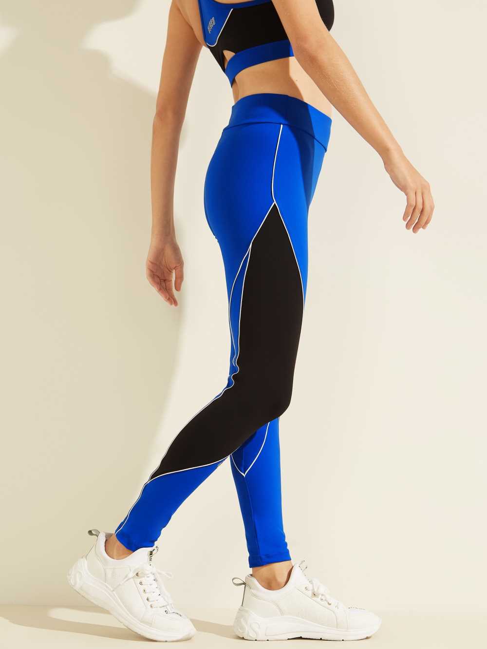 Blue Black Women's Guess Doreen Leggings Australia Sale | 513DXRNSE