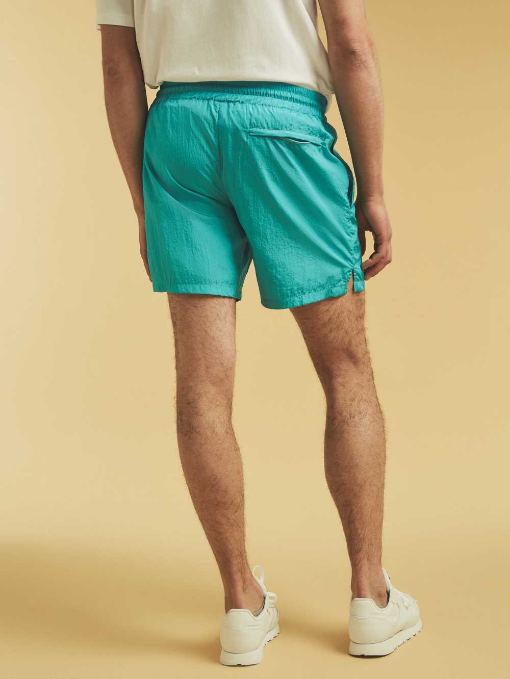 Blue Men's Guess Originals Kit Nylon Shorts Australia Sale | 915SXNHWE