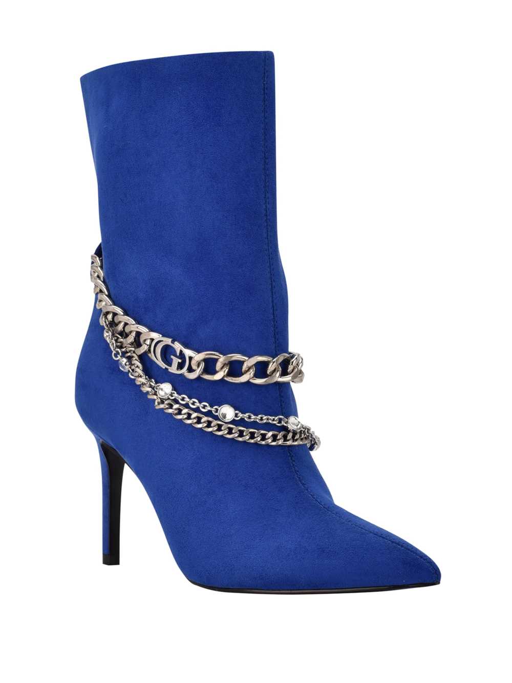 Blue Women\'s Guess Dasilda Chain Booties Australia Sale | 423XDPGKF