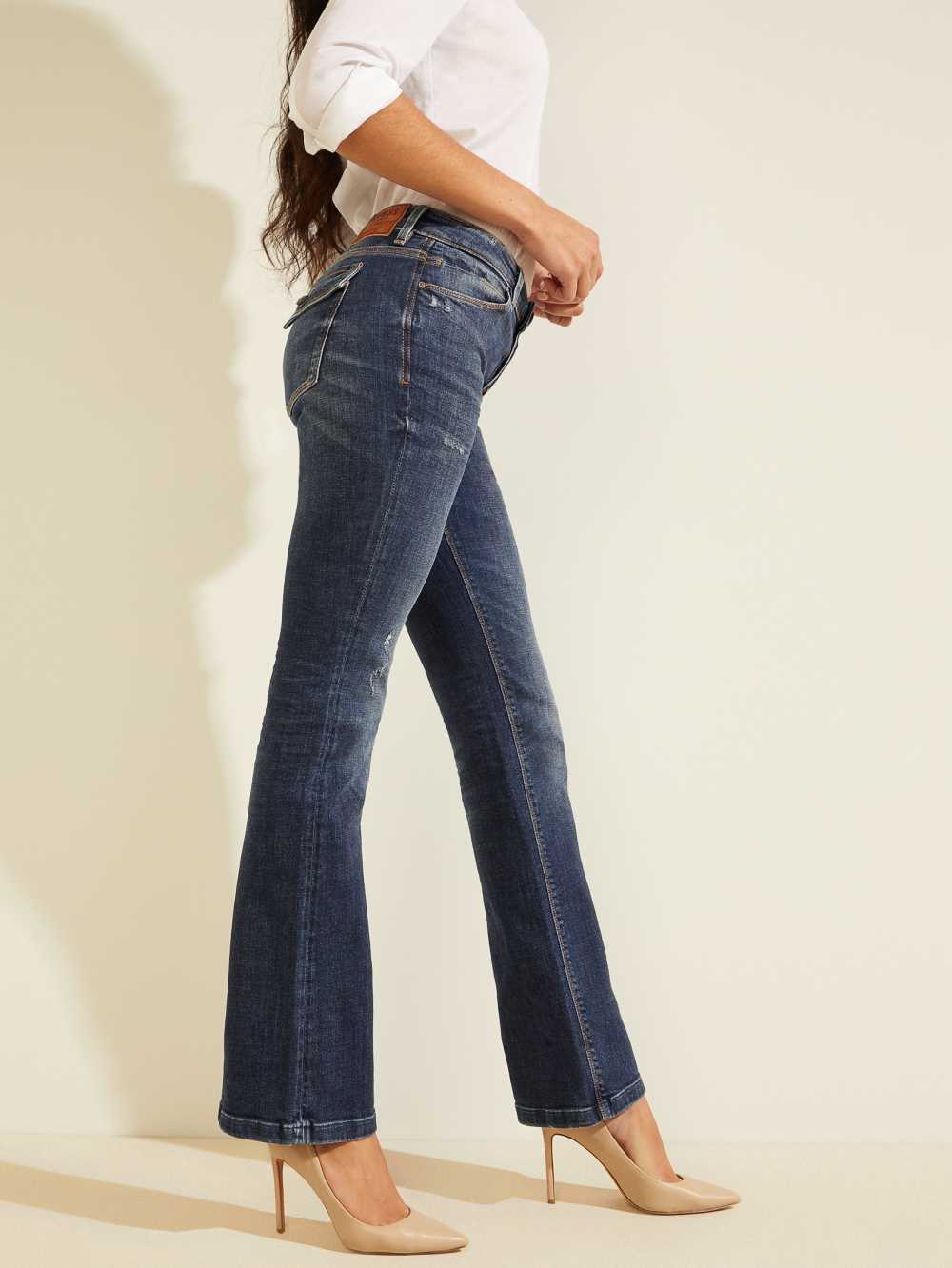 Blue Women's Guess Eco Bootcut Sexy Jeans Australia Sale | 309WRAHJC