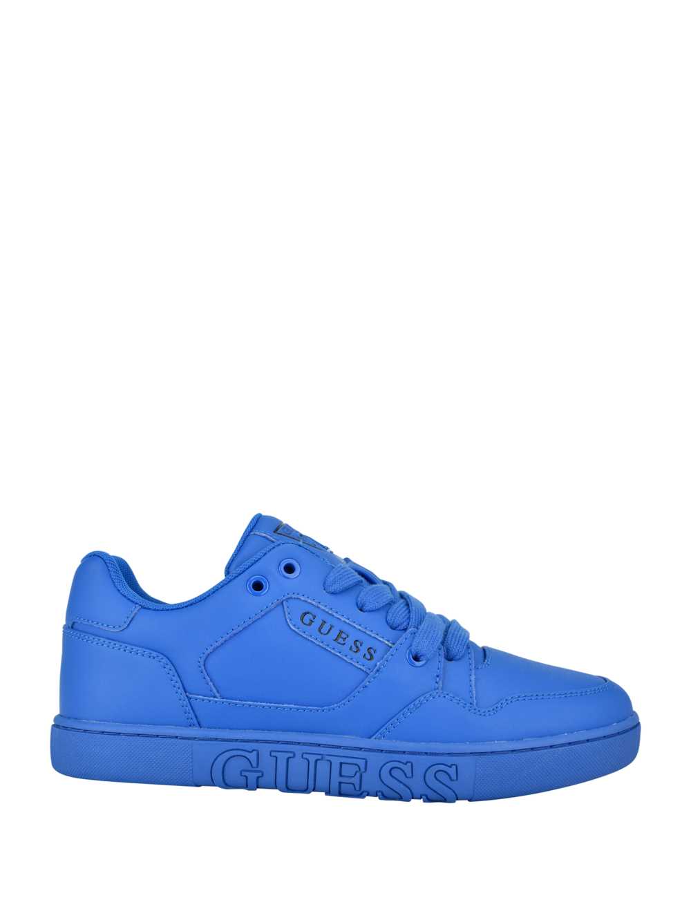 Blue Women's Guess Julien Embossed Low-Top Sneakers Australia Sale | 417RPXSIJ