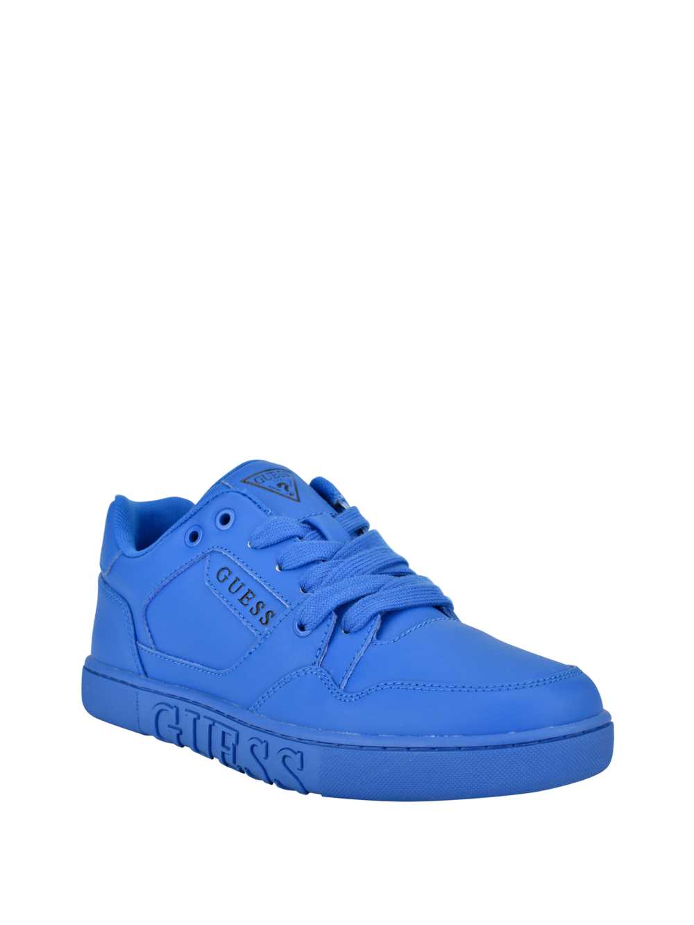 Blue Women\'s Guess Julien Embossed Low-Top Sneakers Australia Sale | 417RPXSIJ