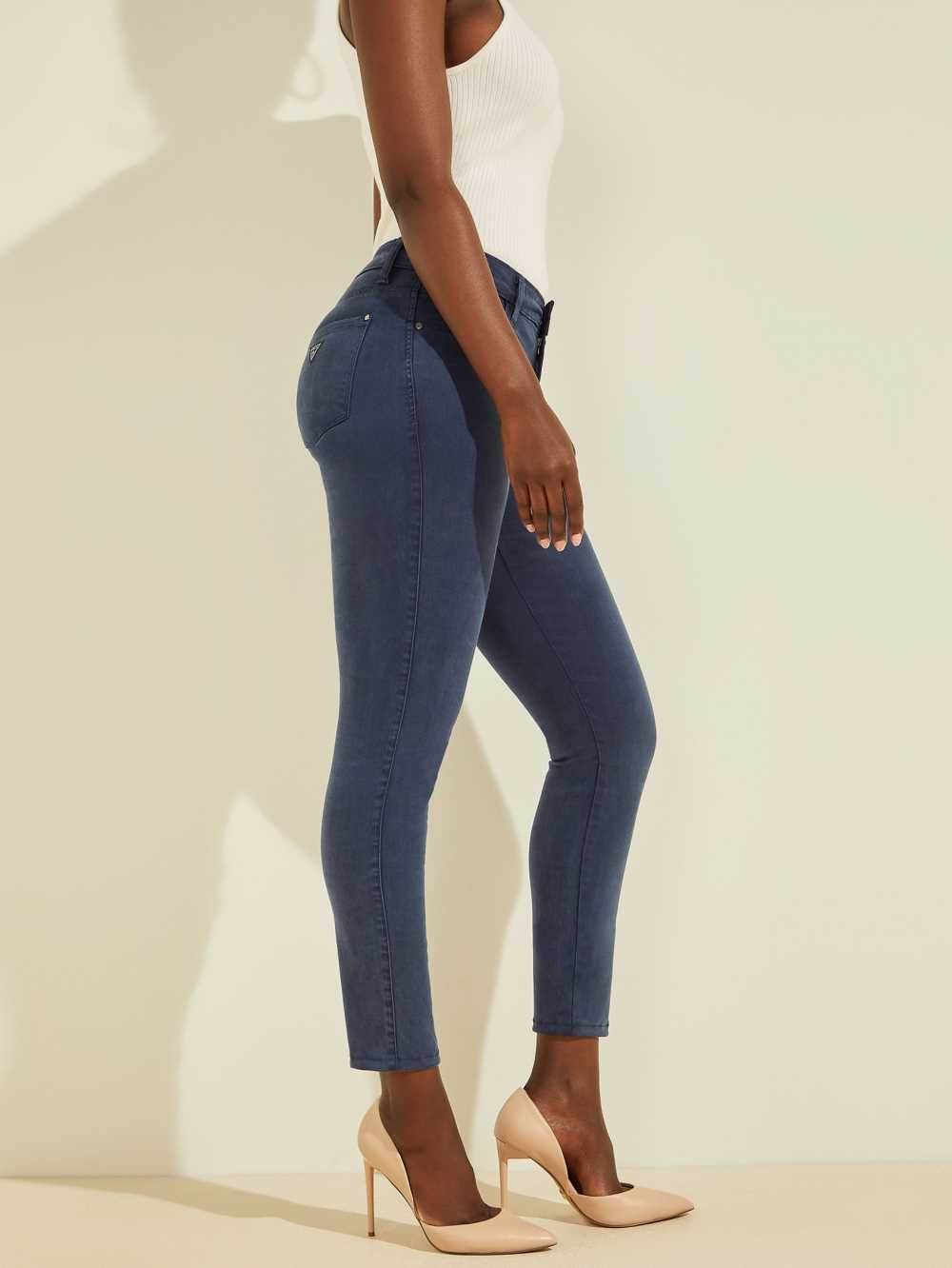 Blue Women's Guess Pastel Sexy Curve Skinny Jeans Australia Sale | 507DPGYBN