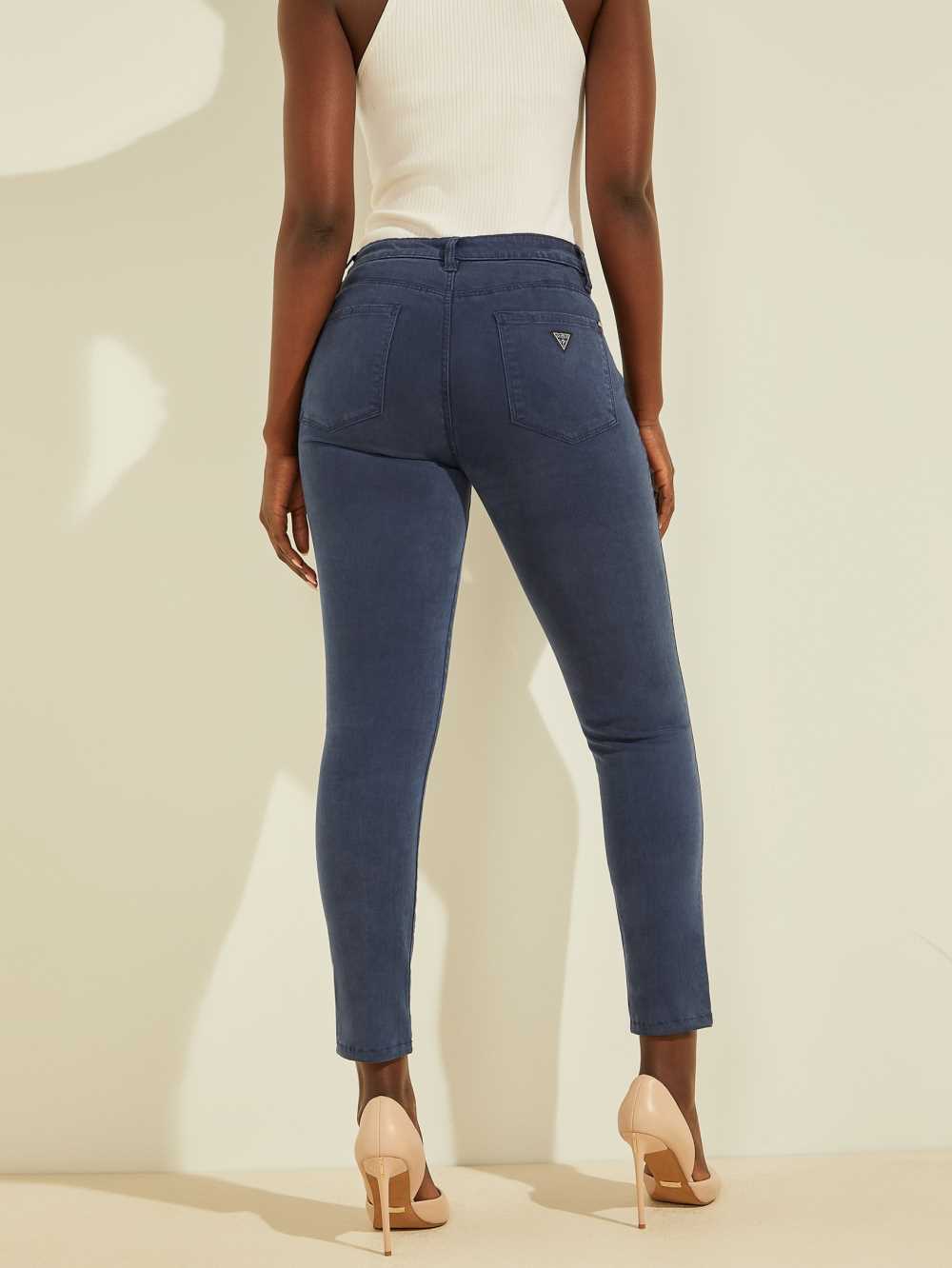 Blue Women's Guess Pastel Sexy Curve Skinny Jeans Australia Sale | 507DPGYBN