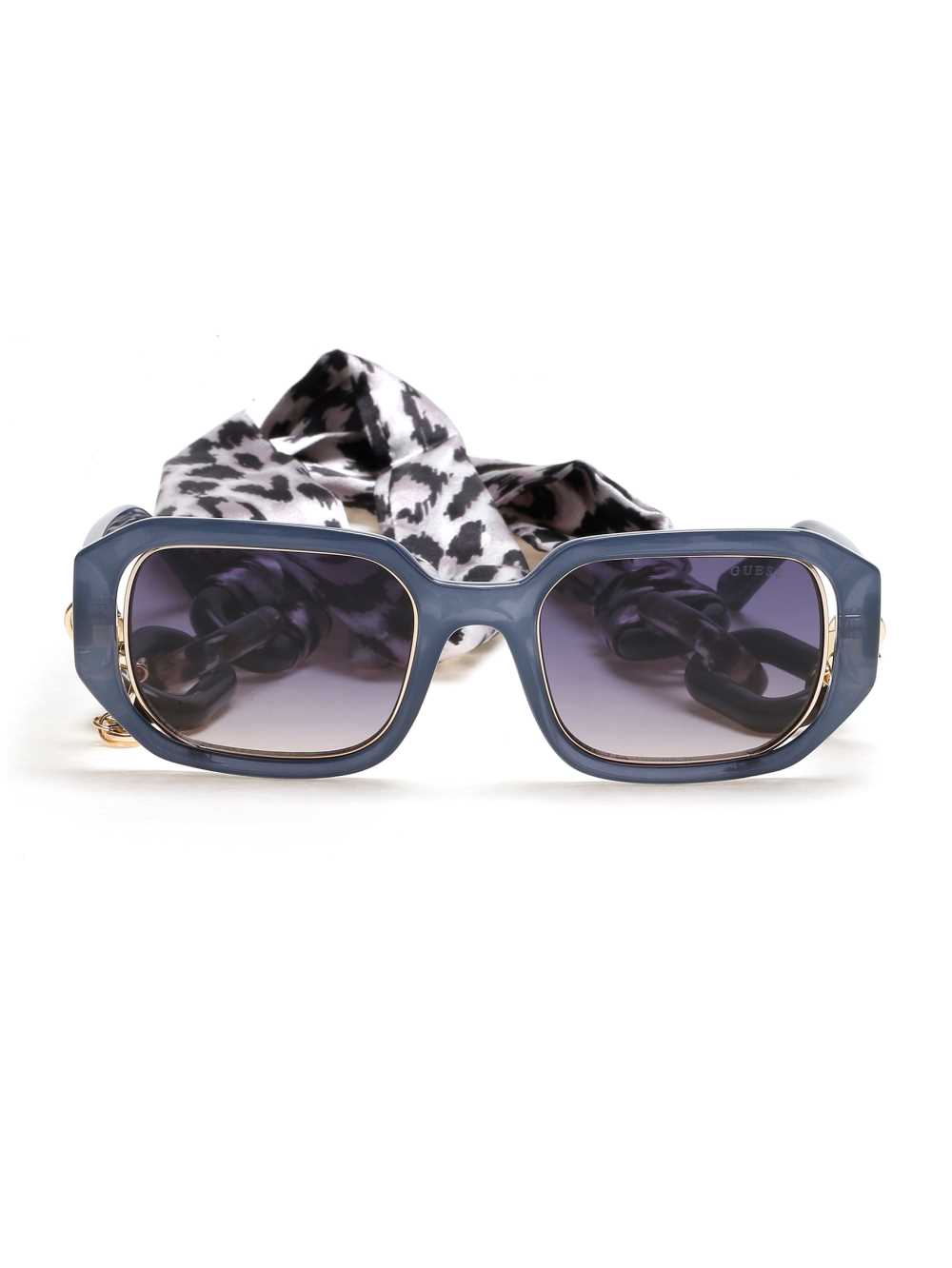 Blue Women\'s Guess Rectangle Sunglasses Australia Sale | 012YXSAUZ