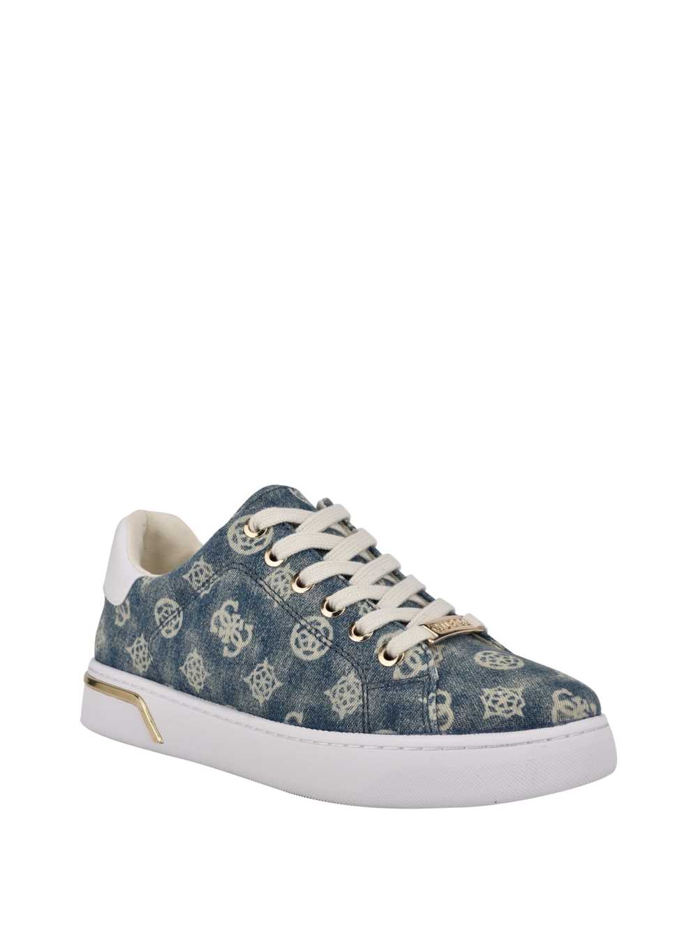 Blue Women\'s Guess Rollin Logo Low-Top Sneakers Australia Sale | 304UCNTME