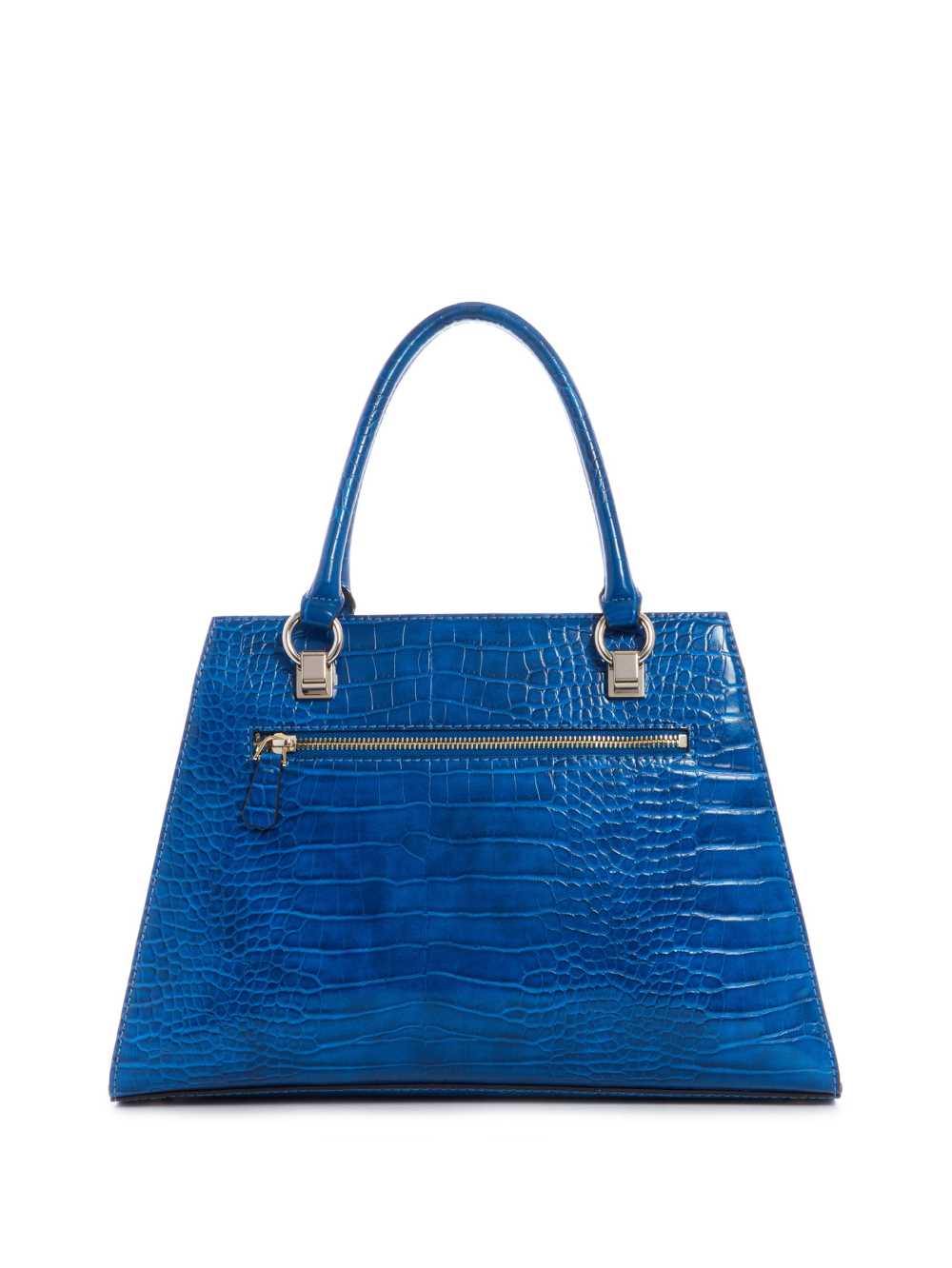 Blue Women's Guess Stephi Girlfriend Satchel Bags Australia Sale | 082XNEYHJ