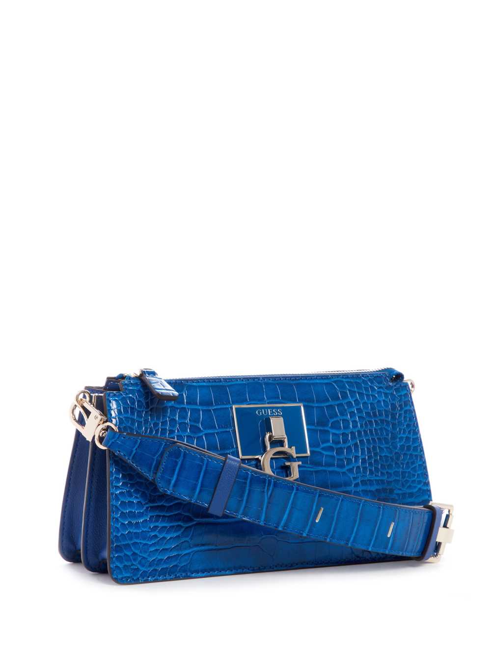 Blue Women's Guess Stephi Mini Zip Crossbody Bags Australia Sale | 840YRVNBK