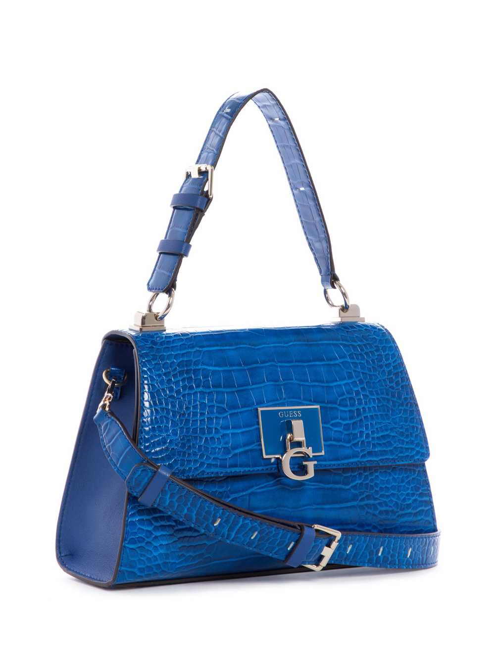 Blue Women's Guess Stephi Top-Handle Flap Crossbody Bags Australia Sale | 745EWUNFB