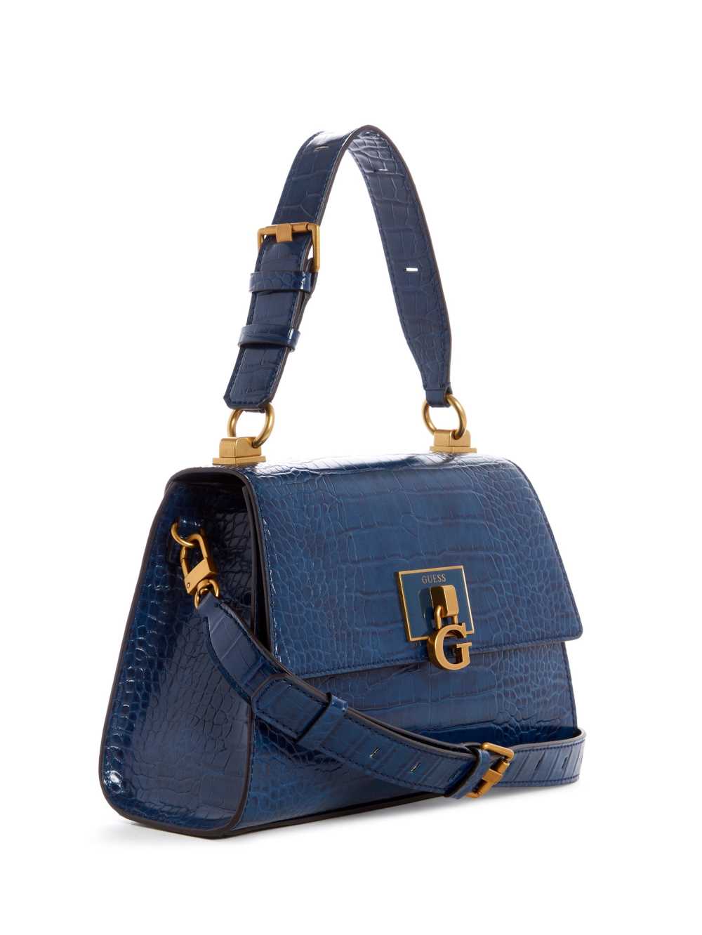 Blue Women's Guess Stephi Top-Handle Flap Crossbody Bags Australia Sale | 942JZMPVN