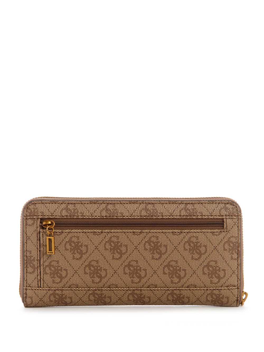 Brown Flower Women's Guess Noelle Logo Large Zip-Around Wallets Australia Sale | 816TUBNMS