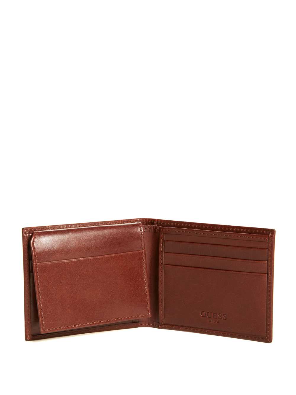 Brown Men's Guess Chavez Passcase Wallets Australia Sale | 546KXJHCV