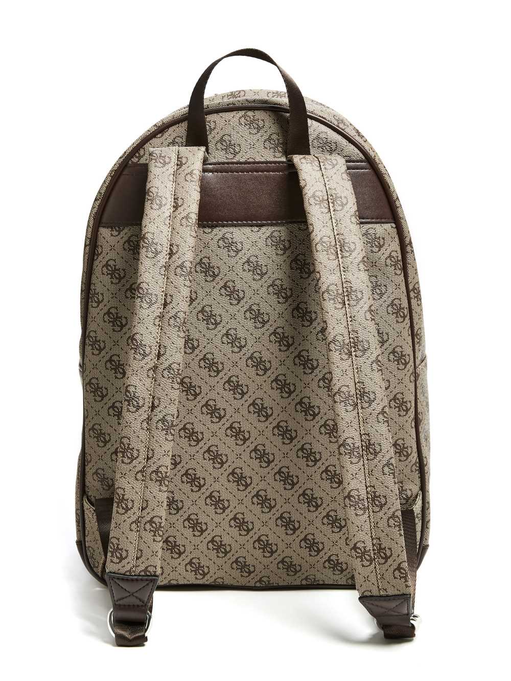 Brown Men's Guess Kevin Logo-Print Backpack Australia Sale | 284WXCILJ