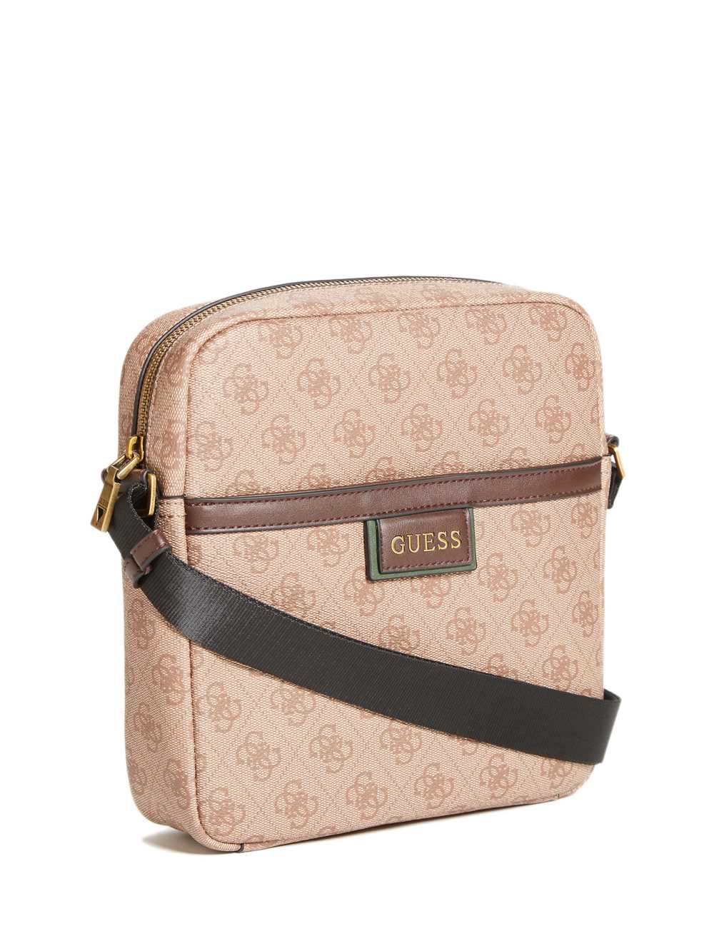 Brown Men's Guess Vezzola Flat Crossbody Bags Australia Sale | 496ZMVYGO