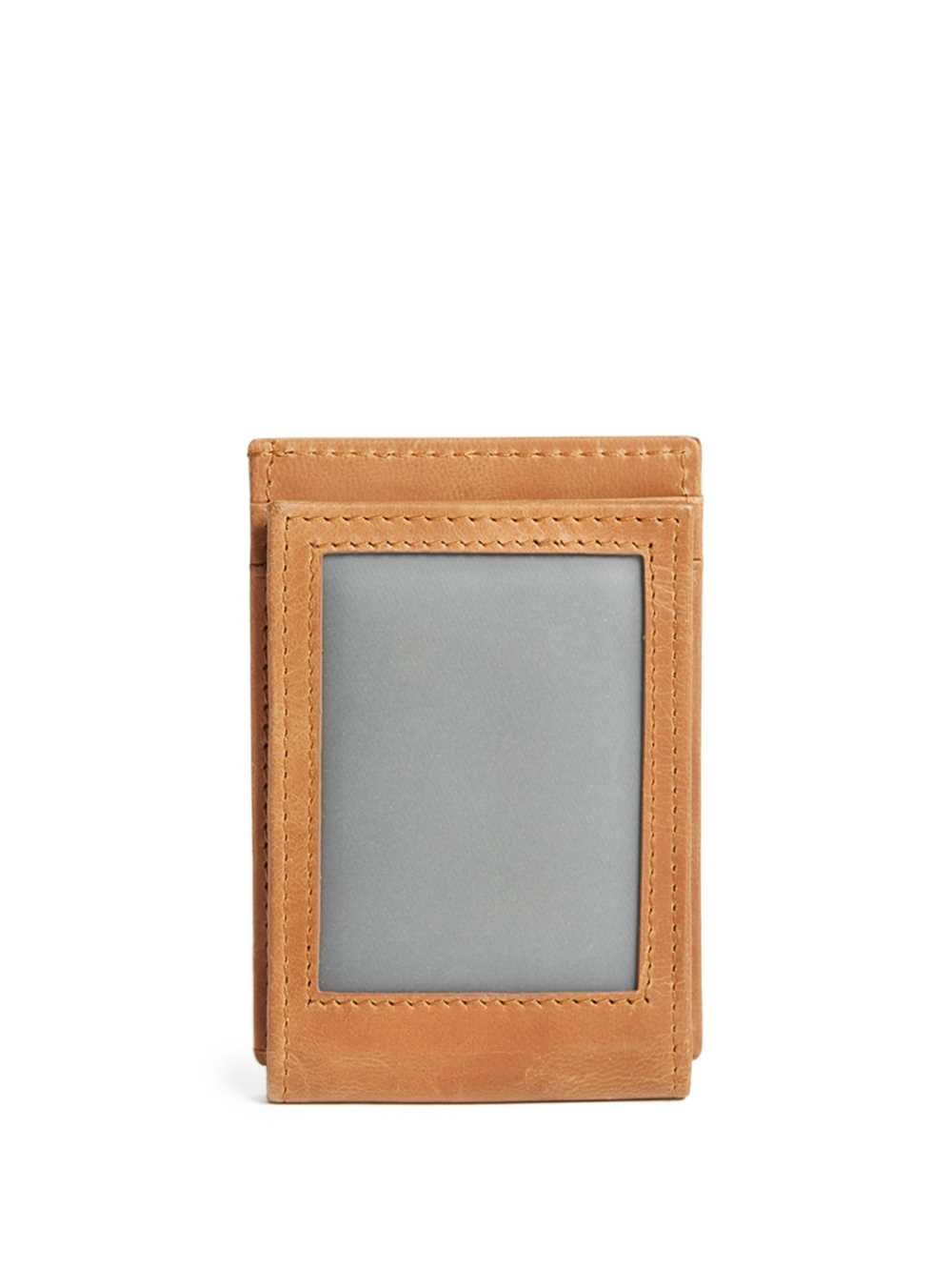 Brown Men's Guess West Wide Magnetic Pocket Wallets Australia Sale | 072PCBSMJ