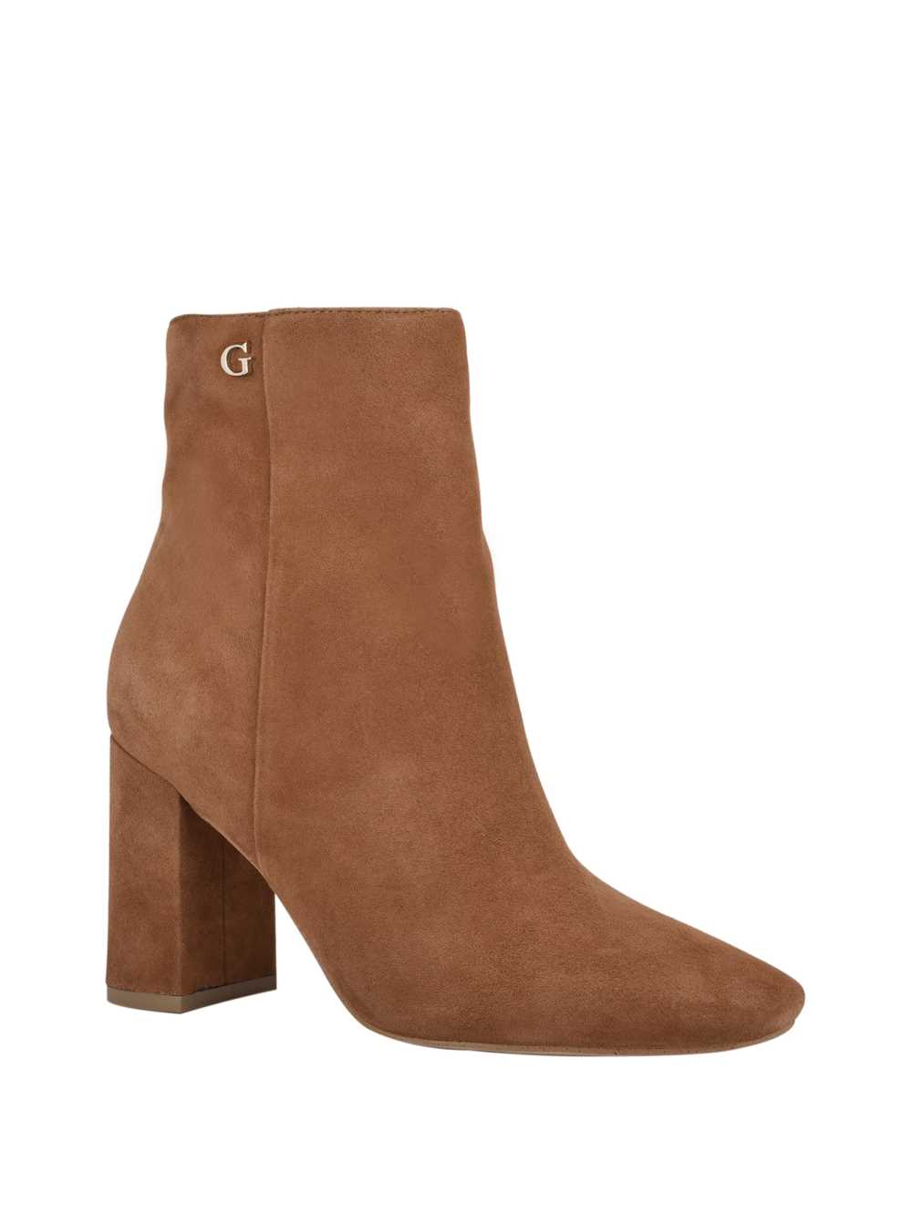 Brown Women\'s Guess Adelia Faux-Suede Ankle Booties Australia Sale | 190KSDAPR