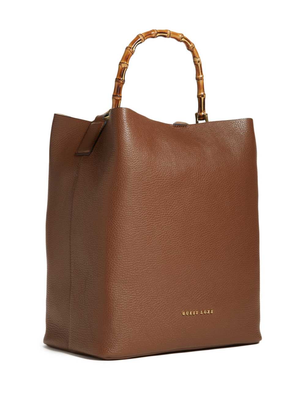 Brown Women's Guess Aida Leather Hobo Tote Bags Australia Sale | 825FDALMO