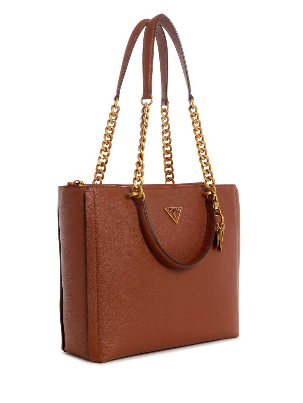 Brown Women's Guess Destiny Society Tote Bags Australia Sale | 543CFMWLR