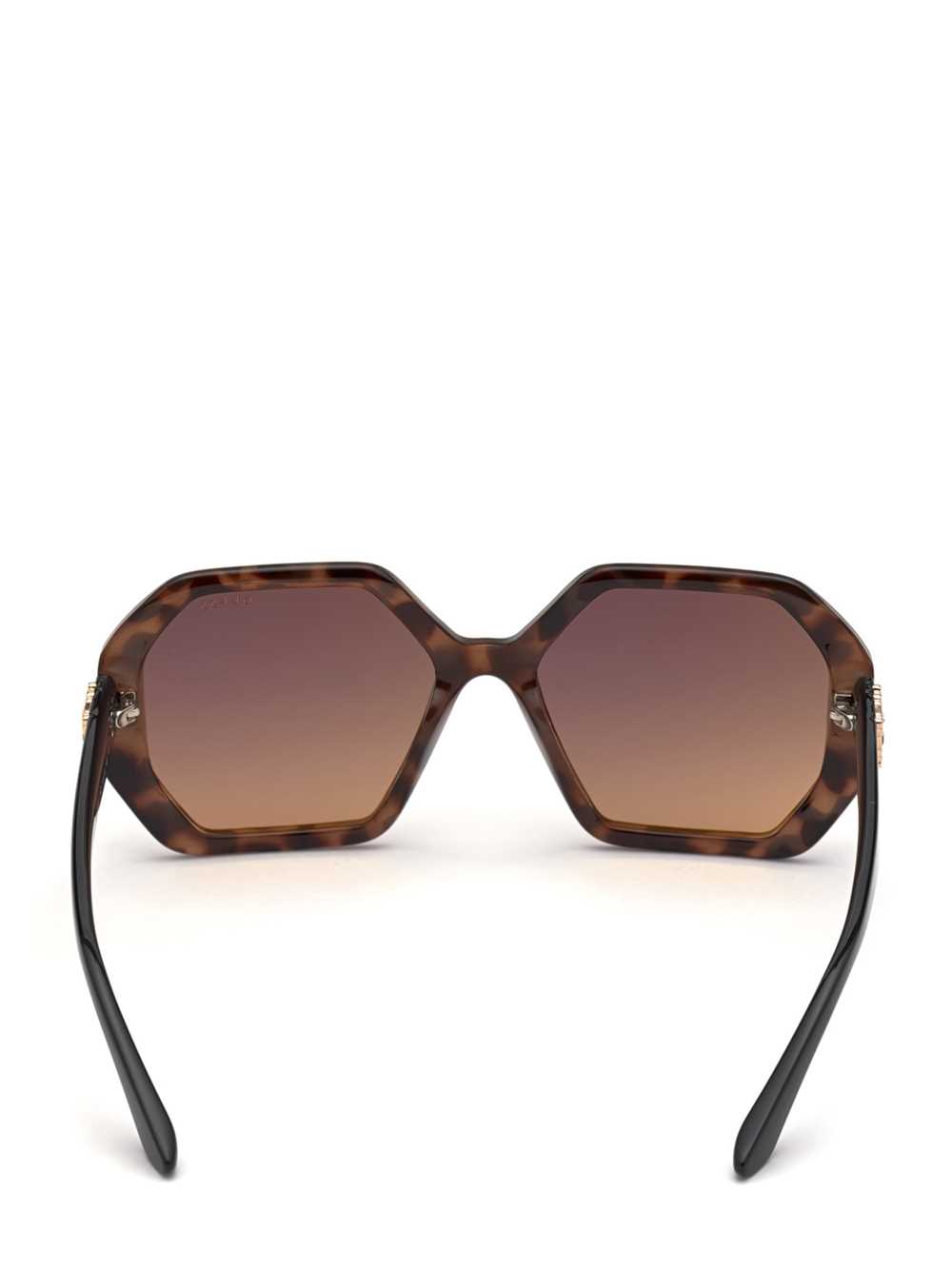 Brown Women's Guess Larissa Geometric Sunglasses Australia Sale | 401WOJTZF