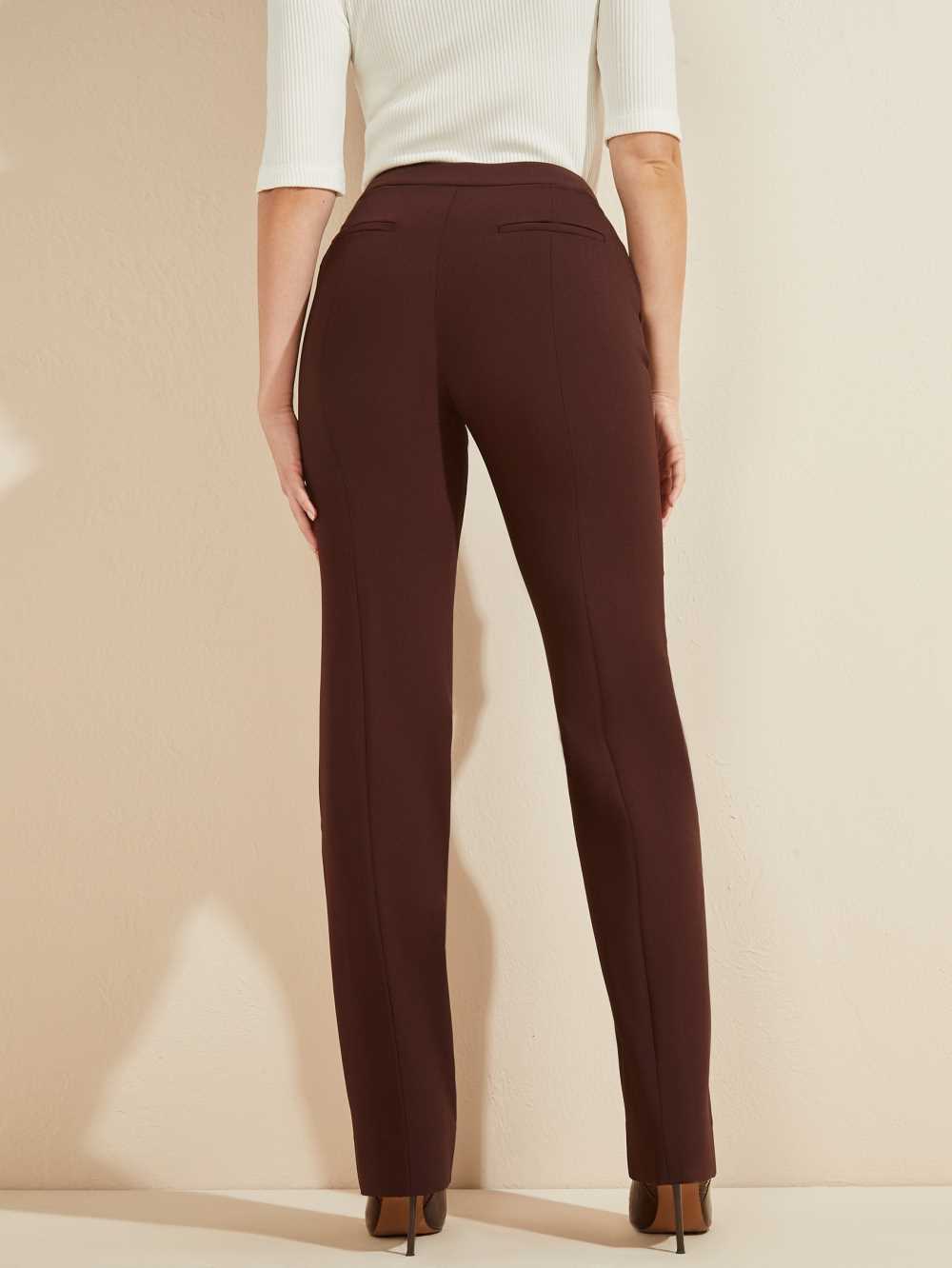 Brown Women's Guess Sally Pants Australia Sale | 819JYAFCW